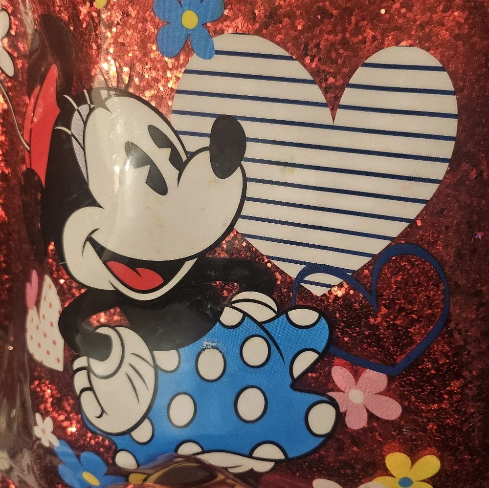 Red‎ Glitter Minnie Mouse Tote Bag